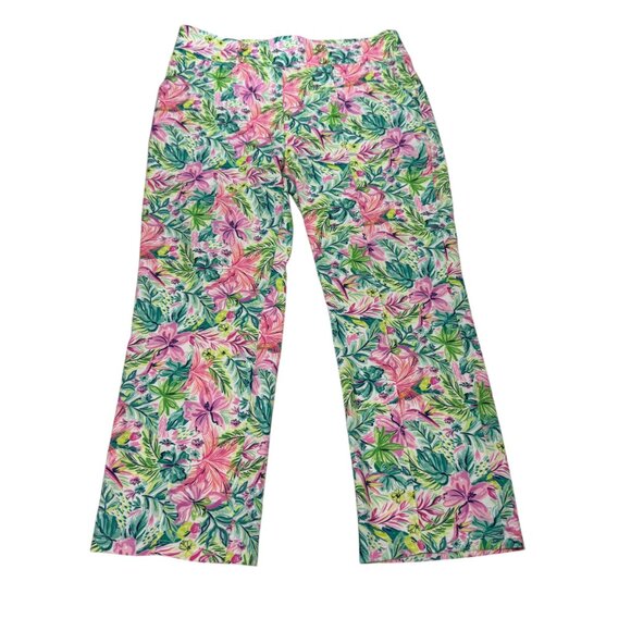 Stella Parker Tropical Floral Wide-Leg Pants Size XL | UPF 50 Sun Protection NWT - Picture 1 of 10